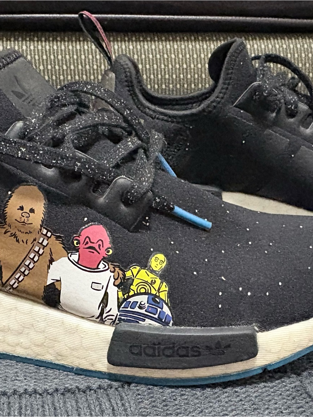 adidas NMD_R1 Star Wars FX6503 Black Sneakers US 6.5